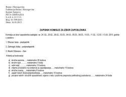 Preuzmite Zapisnik komisije za izbor zaposlenika u