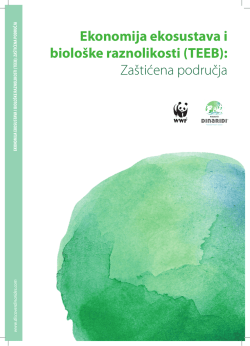 Ekonomija ekosustava i biolo&scaron;ke raznolikosti