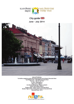 City guide - Turistička zajednica grada Slavonskog Broda