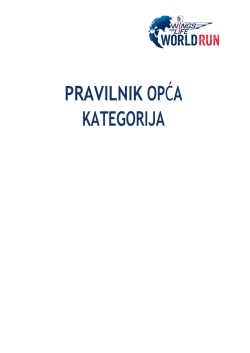 Pravilniku - Wings for Life World Run