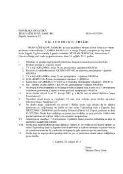 Preuzimanje - Trgovački sud u Zagrebu