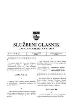 Sluzbeni glasnici 1
