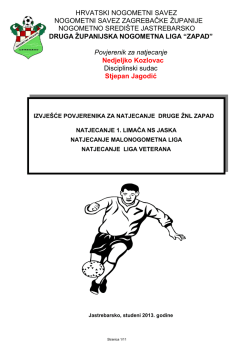Izvje&scaron;će povjerenika &ndash; jesen 2013