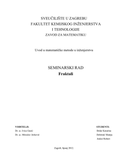 SEMINARSKI RAD Fraktali