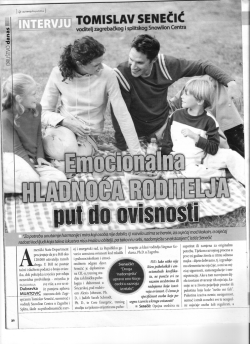 Emocionalna hladnoća roditelja - put do ovisnosti/Tomislav