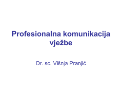 Profesionalna komunikacija vježbe