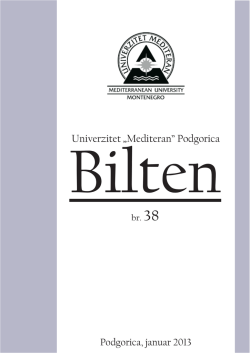 br.38 - Univerzitet `Mediteran`