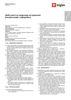 CACHEID=f686138a-3c1b-4652-b4cc-3ae4c85c8226;Opšti uslovi za osiguranje od opasnosti provalne krađe i razbojništva