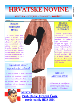 Hrvatske novine &ndash; br. 6 - Hrvatska Nezavisna Lista