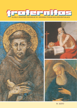 Fraternitas 2010. - Hrvatska Provincija sv. Jeronima franjevaca