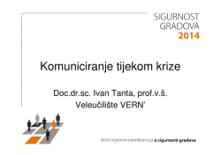 Komuniciranje tijekom krize