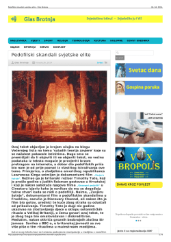 Pedofilski skandali svjetske elite