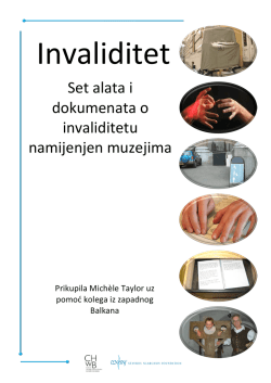Set alata i dokumenata o invaliditetu namijenjen muzejima