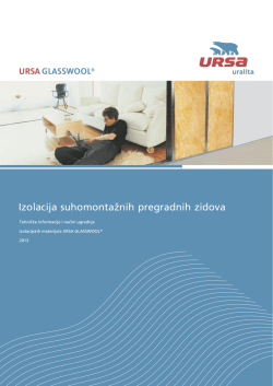 Priručnik izolacija pregradnih zidova
