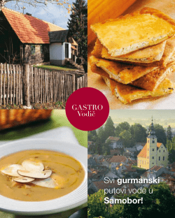 Gastro vodič: Svi gurmanski putovi vode u Samobor
