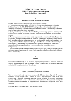 Opći uvjeti poslovanja