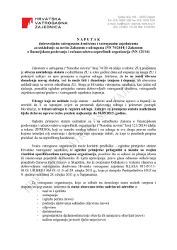 1.Naputak za uskladjenje sa novim ZU i ZFPRNO