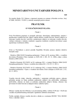 Pravilnik o vozačkim dozvolama