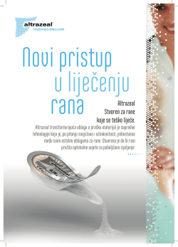 rana Altrazeal Stvoren za rane koje se te&scaron;ko liječe.