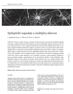 Epileptički napadaji u multiploj sklerozi