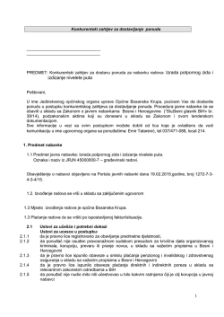 Izrada potpornog zida iizdizanje nivelete puta