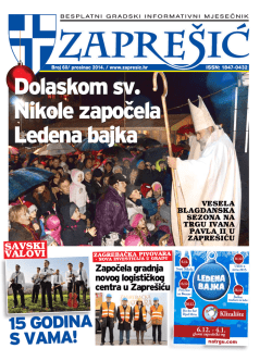 Dolaskom sv. Nikole započela Ledena bajka