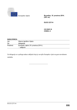 EUCO 237/14 Za delegacije se u prilogu nalaze zaključci koje je