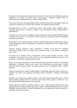 Ocjenjujući da izvori globalne ekonomske krize proističu iz