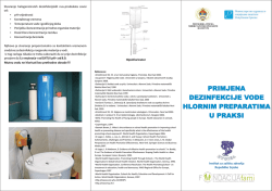 primjena dezinfekcije vode hlornim preparatima u praksi primjena
