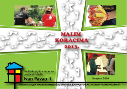 MALIM KORACIMA 2013. - Nadbiskupijski centar za pastoral mladih