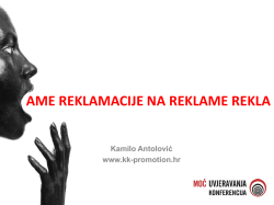 Kamilo Antolović: Verbalno u oglasnim porukama