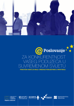 za konkurentnost va&scaron;eg poduzeća u suvremenom - E