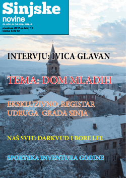 PDF - Kulturno umjetničko sredi&scaron;te Sinj