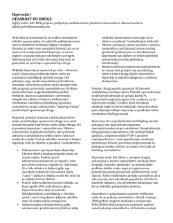 Depresija i OPASNOST PO DRUGE