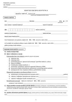 zahtjev za upisdjetetaudje č jivrti ć _&ldquo;savica&ldquo;