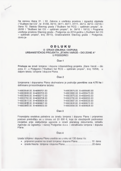 ODLUKU - Podgorica