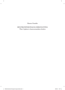 Multikonfesionalna Hercegovina. Vlast i lojalnost u
