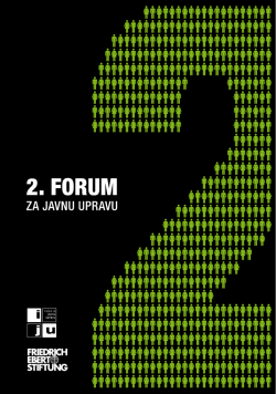 Publikacija 2. FORUM ZA JAVNU UPRAVU - Friedrich-Ebert