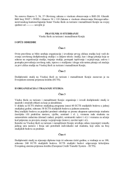 Kliknite ovdje! - Visoka &scaron;kola za turizam i menadžment Konjic