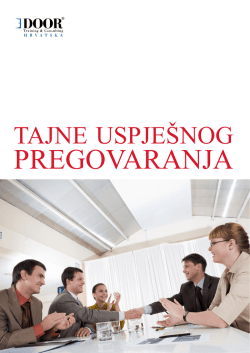 PREGOVARANJA - Door Training Hrvatska