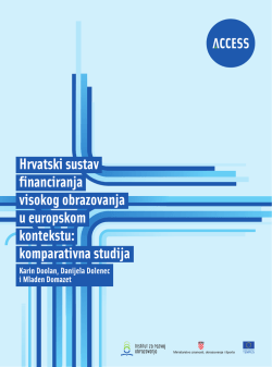 Hrvatski sustav financiranja visokog obrazovanja u europskom