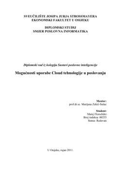 - Poslovna Informatika @ EFOS