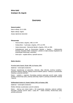 Biografija u Pdf formatu &ndash; CV