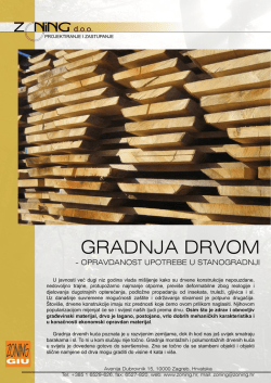 Gradnja drvom - Opravdanost upotrebe u stanogradnji