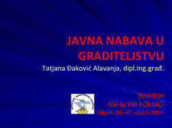 JAVNA NABAVA U GRADITELJSTVU