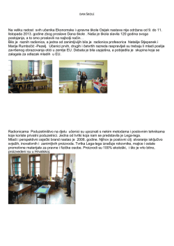 Preuzmite izvje&scaron;će sa Dana &scaron;kole koje je pripremio učenik 1. c