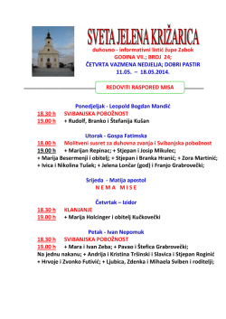 duhovno - informativni listić župe Zabok GODINA VII.; BROJ 24