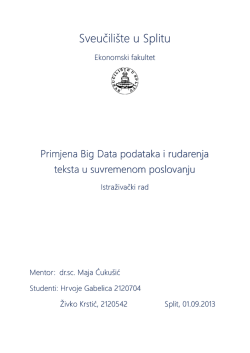 Istraživački rad Hrvoja Gabelice i Živka Krstića