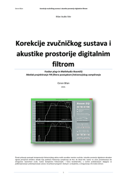 Korekcije zvučničkog sustava i akustike prostorije