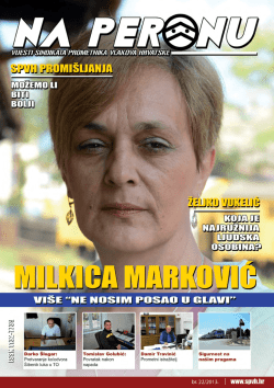 NA PERONU 22 za web.pdf - Sindikat prometnika vlakova Hrvatske